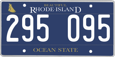 RI license plate 295095
