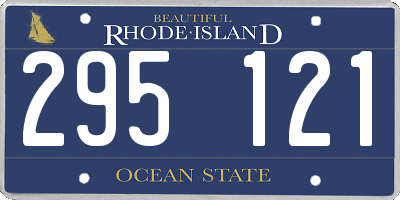 RI license plate 295121