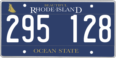 RI license plate 295128