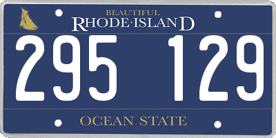 RI license plate 295129
