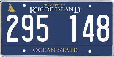 RI license plate 295148