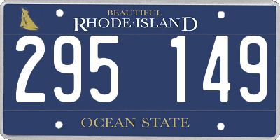 RI license plate 295149