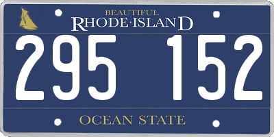 RI license plate 295152