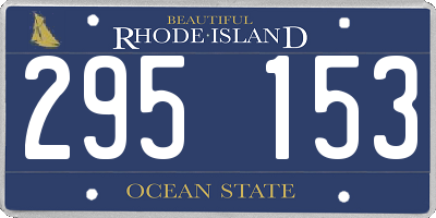 RI license plate 295153