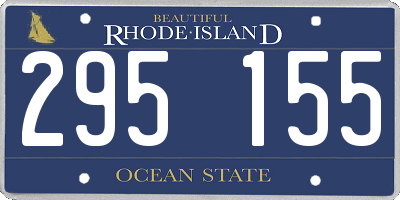 RI license plate 295155