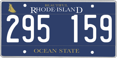 RI license plate 295159