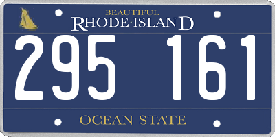 RI license plate 295161