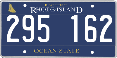 RI license plate 295162