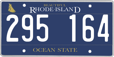 RI license plate 295164
