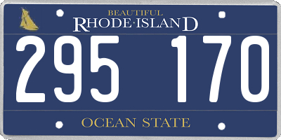 RI license plate 295170