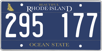 RI license plate 295177