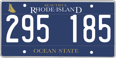 RI license plate 295185
