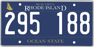 RI license plate 295188