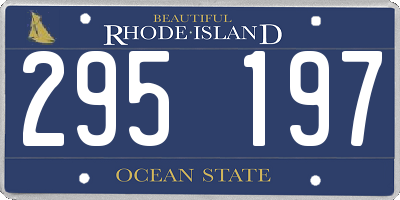 RI license plate 295197
