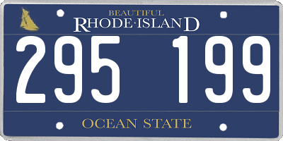 RI license plate 295199