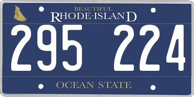 RI license plate 295224
