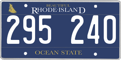 RI license plate 295240