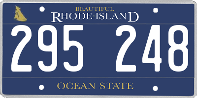 RI license plate 295248