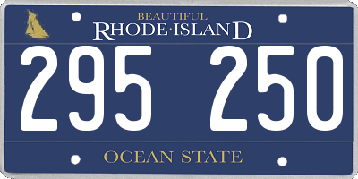 RI license plate 295250
