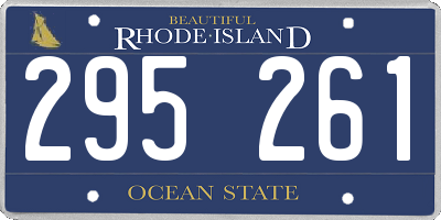 RI license plate 295261