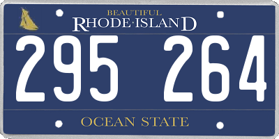 RI license plate 295264