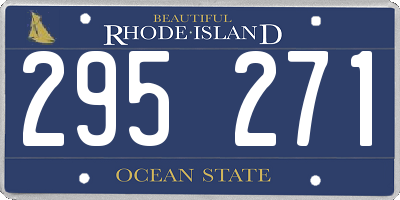 RI license plate 295271