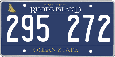 RI license plate 295272