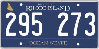RI license plate 295273