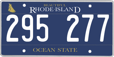 RI license plate 295277