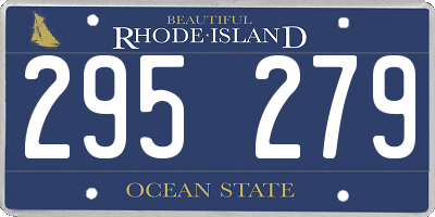 RI license plate 295279