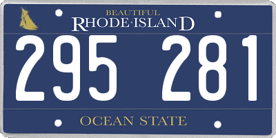 RI license plate 295281