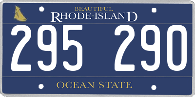 RI license plate 295290
