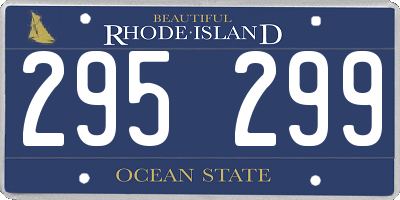 RI license plate 295299