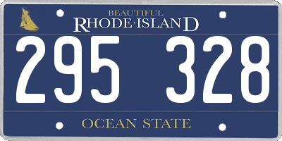 RI license plate 295328