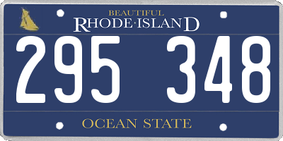 RI license plate 295348