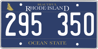 RI license plate 295350