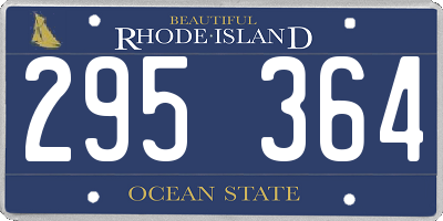 RI license plate 295364