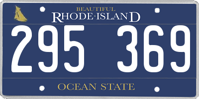 RI license plate 295369