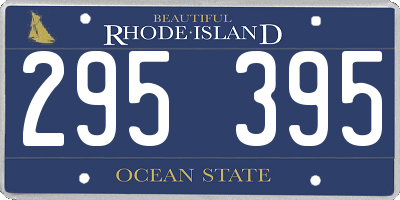 RI license plate 295395