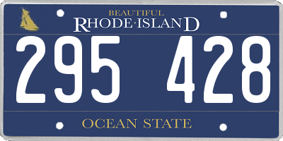 RI license plate 295428