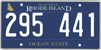 RI license plate 295441