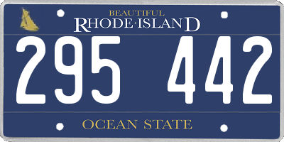 RI license plate 295442