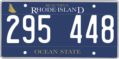 RI license plate 295448