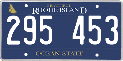 RI license plate 295453
