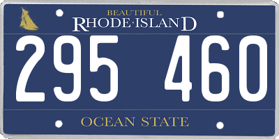 RI license plate 295460