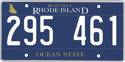 RI license plate 295461