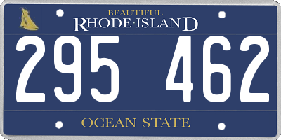 RI license plate 295462