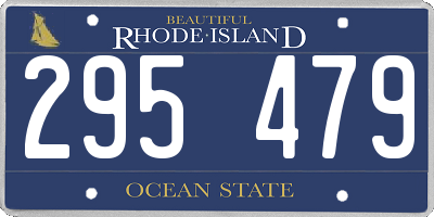 RI license plate 295479