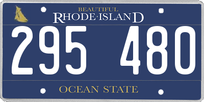 RI license plate 295480