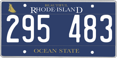 RI license plate 295483